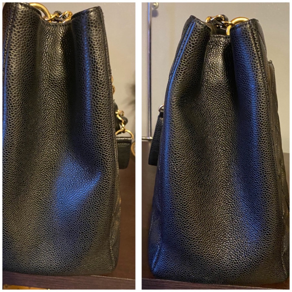 SHARING RARE CHANEL GST XL Caviar Quilted Bag 💗💕 - Picture 7 of 12